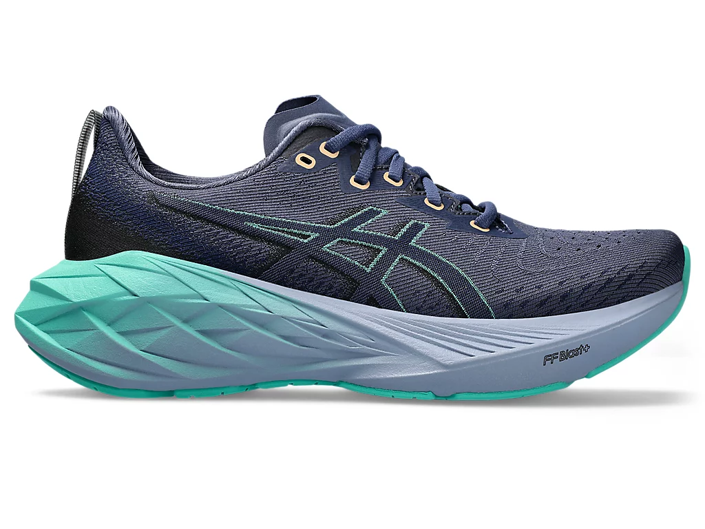 asicsレディース NOVABLAST 4ランニングシューズ Asics Women's Novablast 4 Thunder Blue/Blue Expanse
