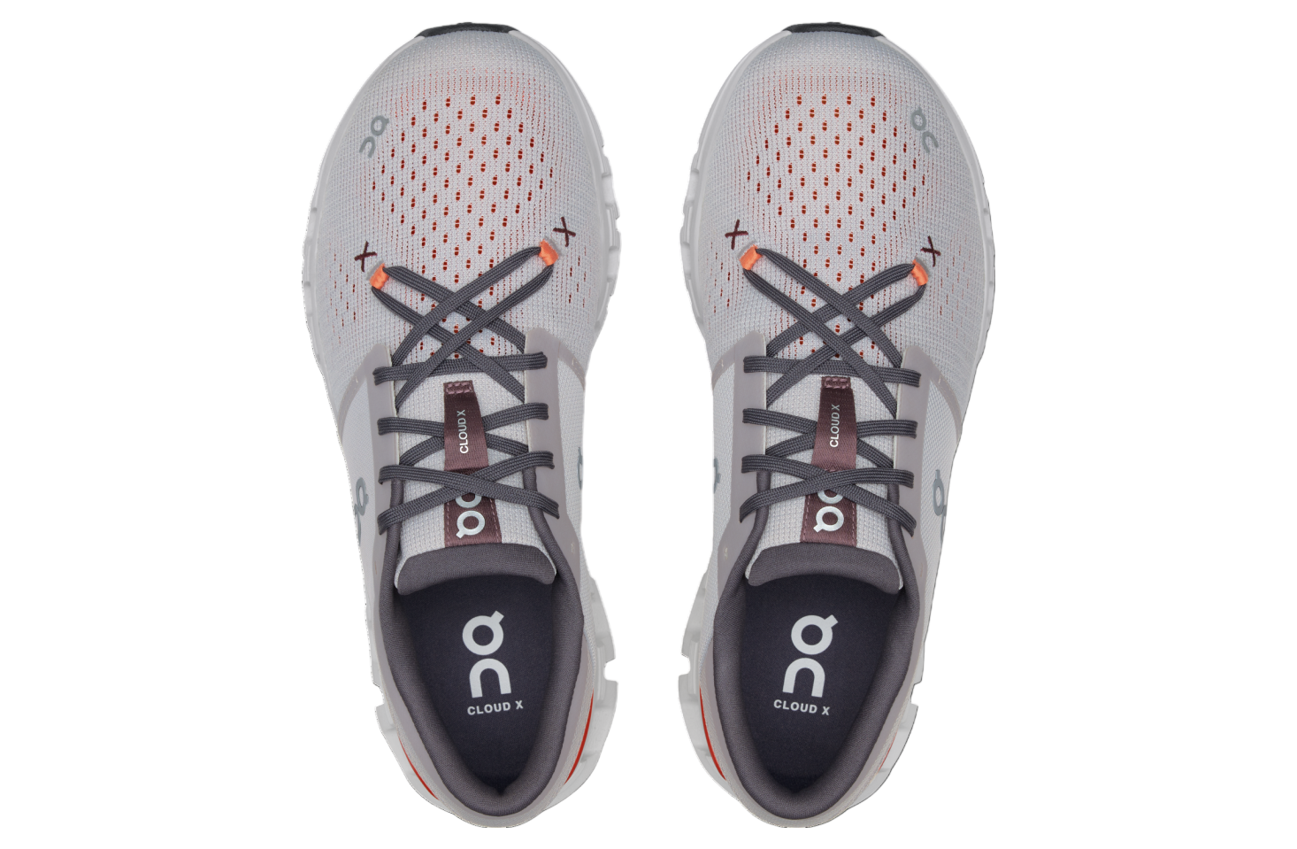ON Women's Cloud X 4 Silver/Flame