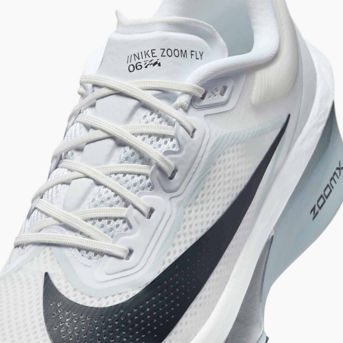 Nike Men's Zoom Fly 6 WHITE/GRIDIRON-PURE PLATINUM