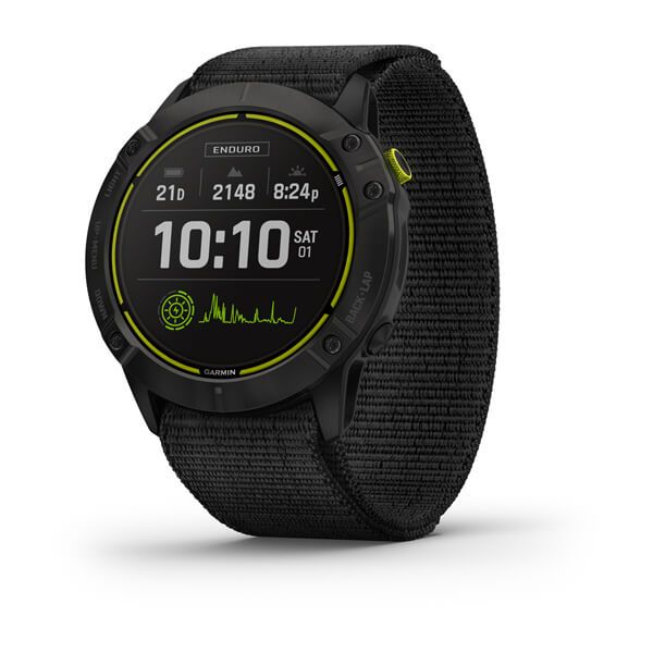 Garmin Enduro Carbon Gray DLC Titanium with Black UltraFit Nylon