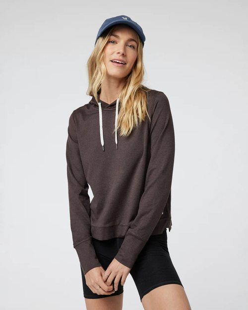 Vuori Women's Halo Essential Hoodie Java Heather